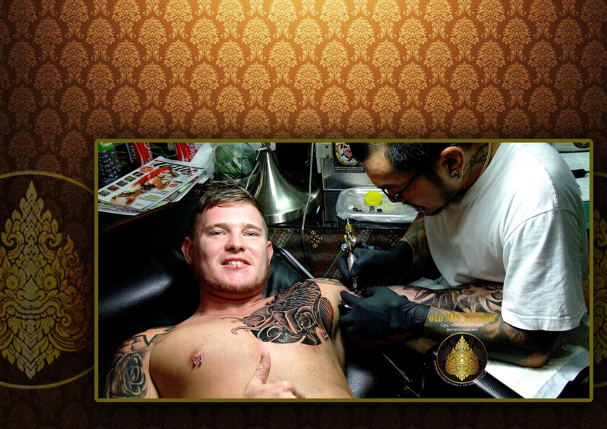 The Best Tattoos Phuket Town 18 Years' Experience Old Man Tattoos Phuket  Thailand